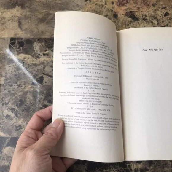 Second Star to the Right Paperback Deborah Hautzig 1999 Paperback - Picture 4 of 9